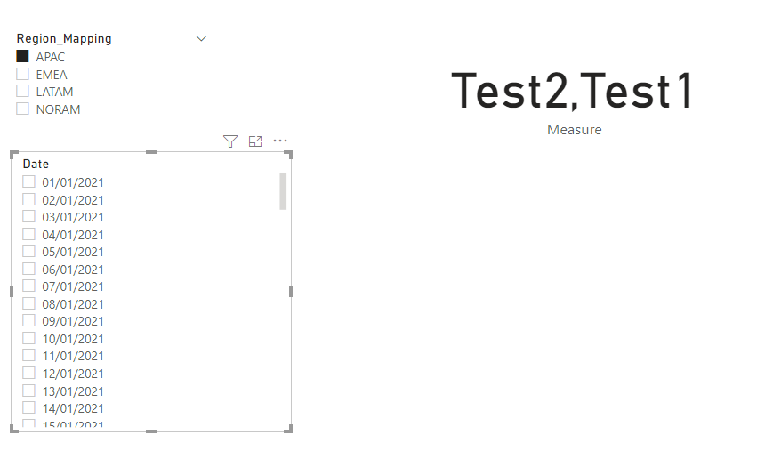Solved: Show the data based on slicer selection in table v ...