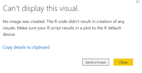Solved: R visual no mostrar - Microsoft Fabric Community