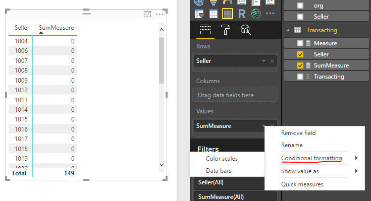 new matrix - data bar not available for calculated... - Microsoft ...