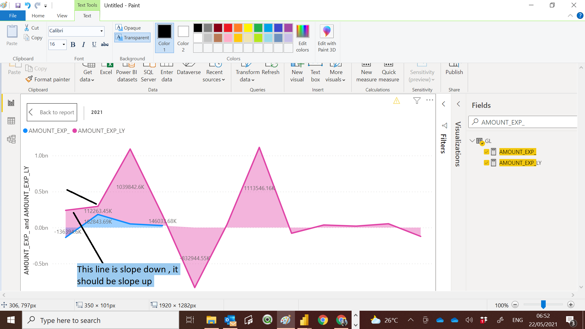 Solved: How to modify EXP expression to get Last Year Amou ...
