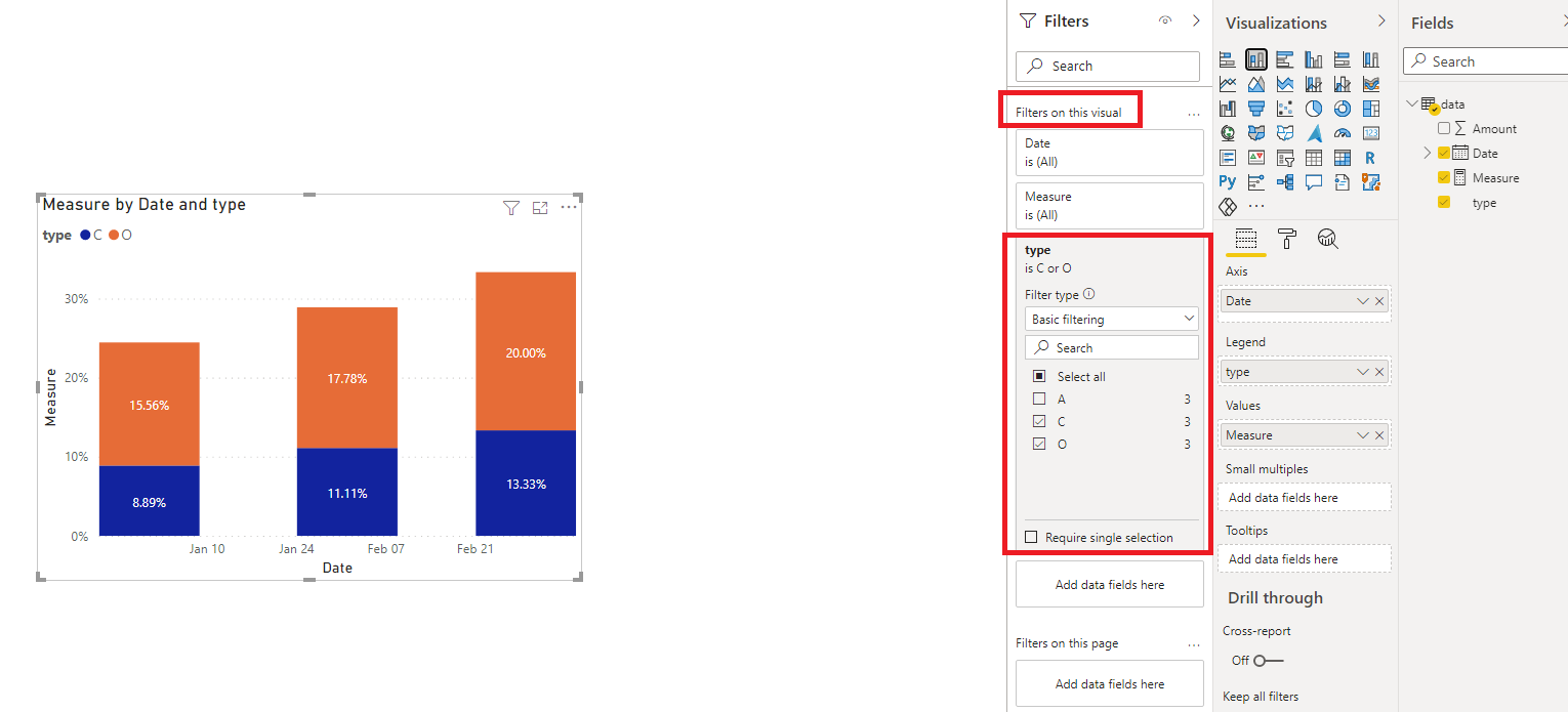 Solved: Stack Bar % Measure - Microsoft Fabric Community