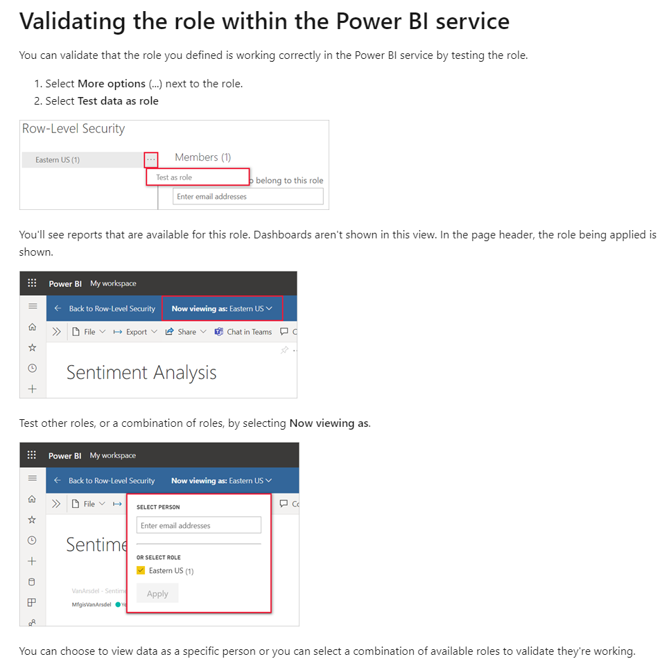 Row level security is not working in power bi serv... - Microsoft ...