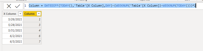 Solved: How can I create a column with a datedif only betw ...