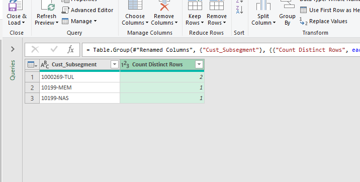 Solved: group by and show a distinct value count - Microsoft Fabric ...