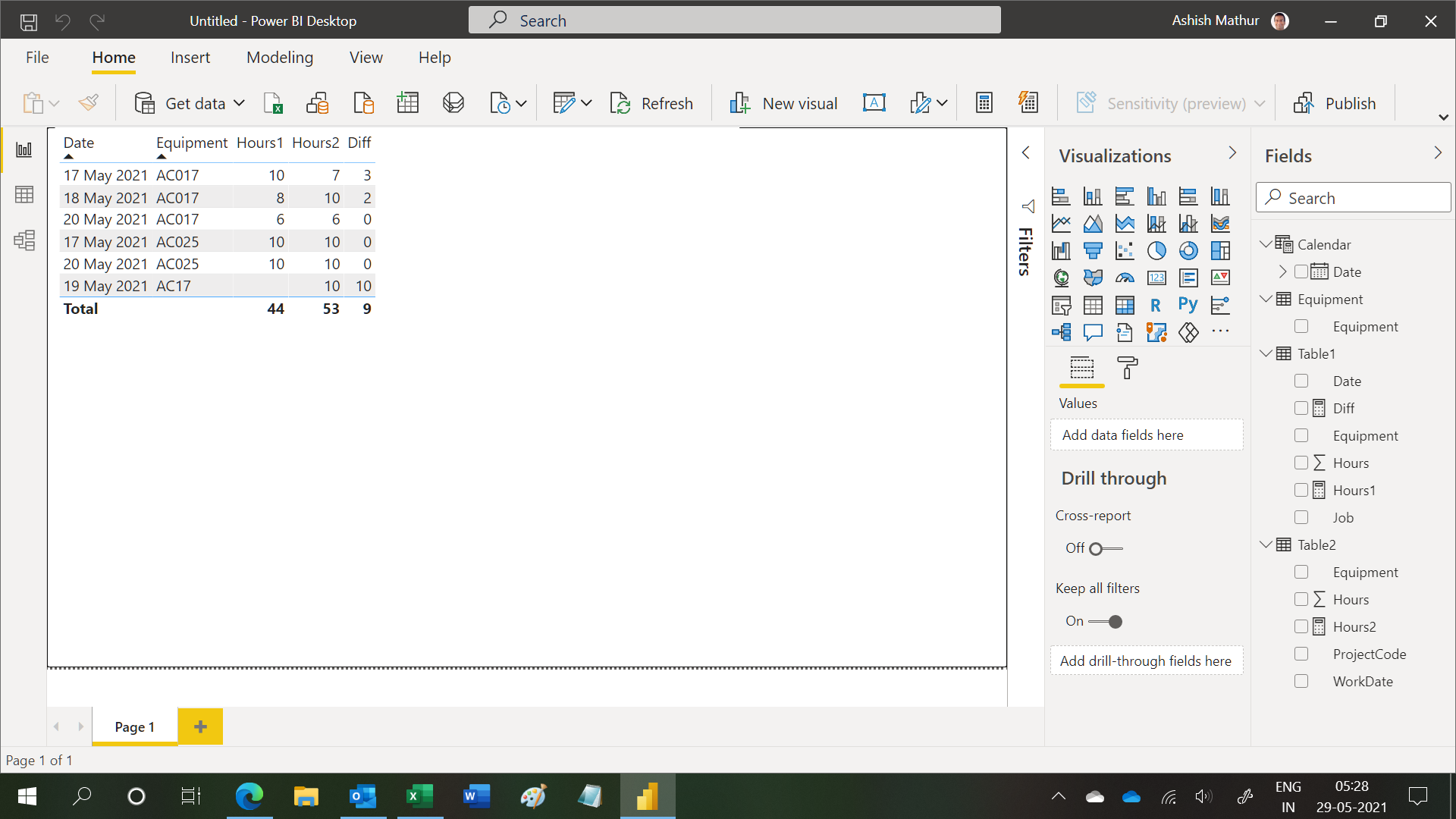 Solved: Compare two tables and include rows that don't mat ...