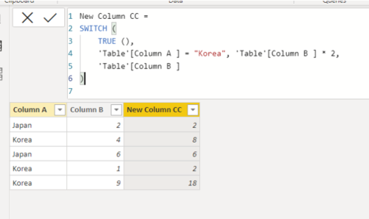 Solved: Create a new Column to change Value in Column B gi ...