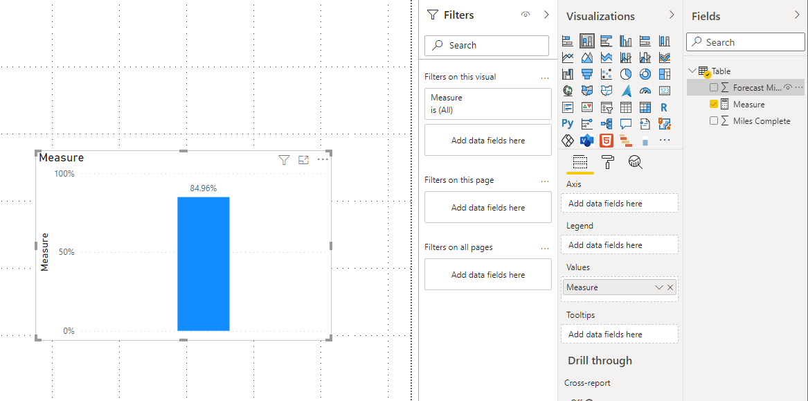 Column Comparison Percent of progress - Microsoft Fabric Community