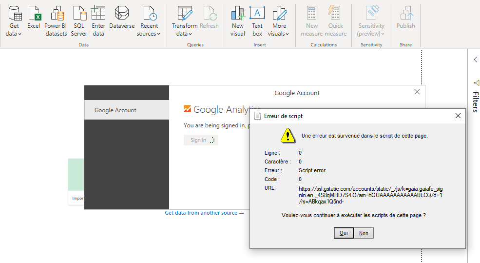 Solved: Unable to connect to Google Analytics - Microsoft Fabric Community