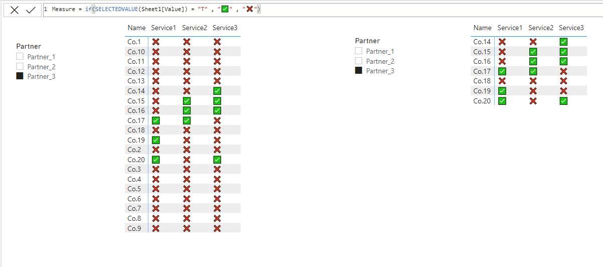 Solved: Slicer matrix table - Microsoft Fabric Community