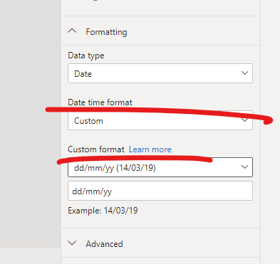 Solved: Change date format in dataset table - Microsoft Fabric Community