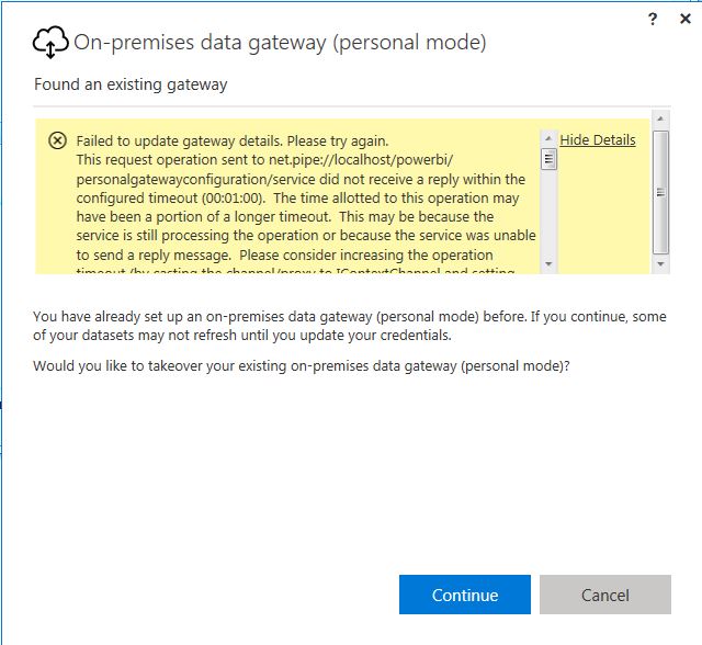 Solved: Error message when installing Gateway - Microsoft Fabric Community