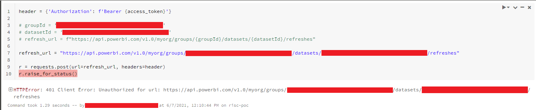 Solved: Https 401 Unauthorized Post Request for Refreshing ...
