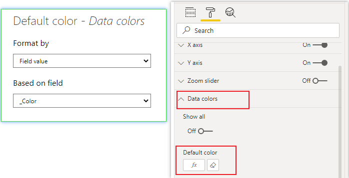 Solved: Cant change the colour on bars when i use axis, Le ...