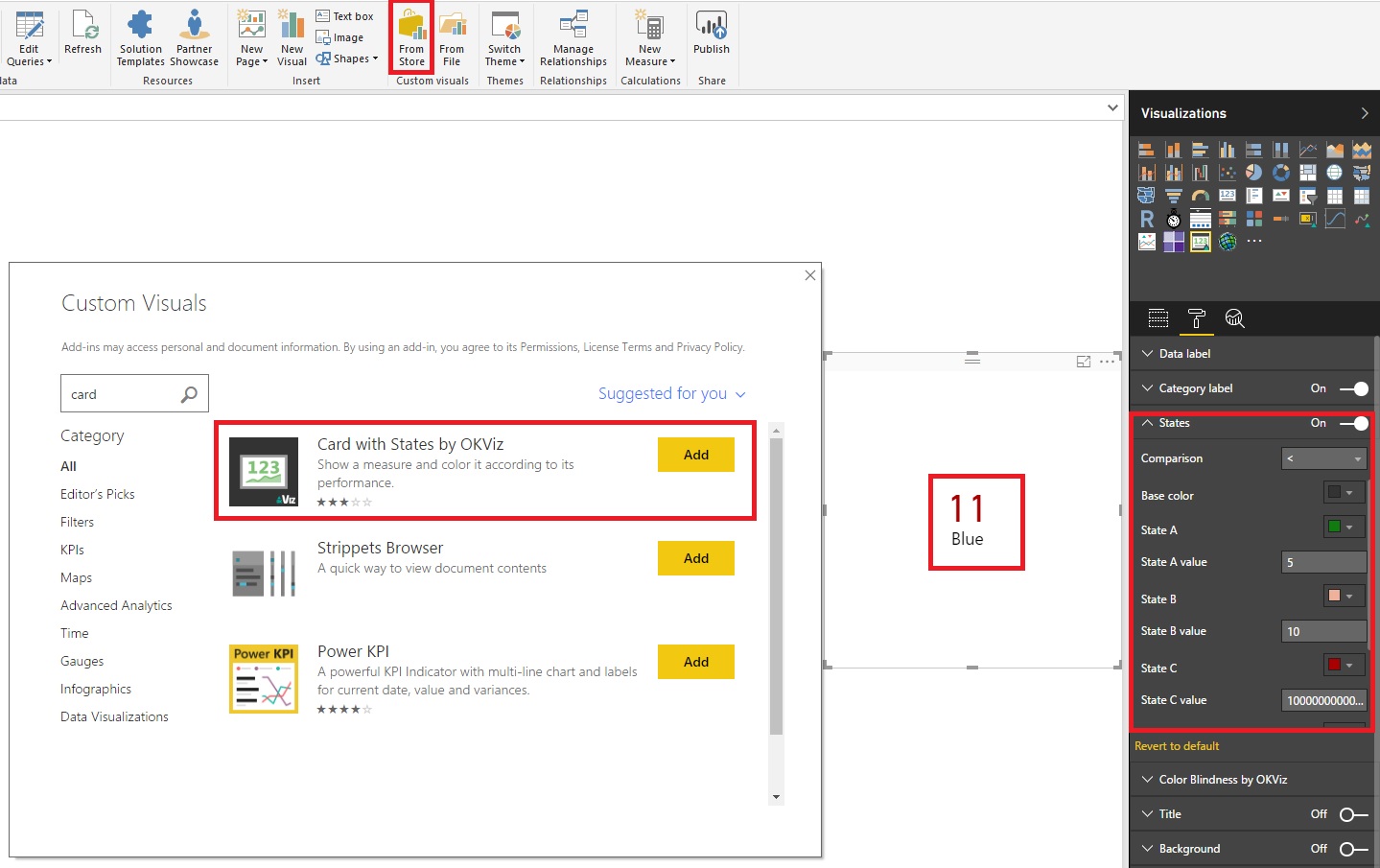 Solved: conditional font color in card - Microsoft Fabric Community