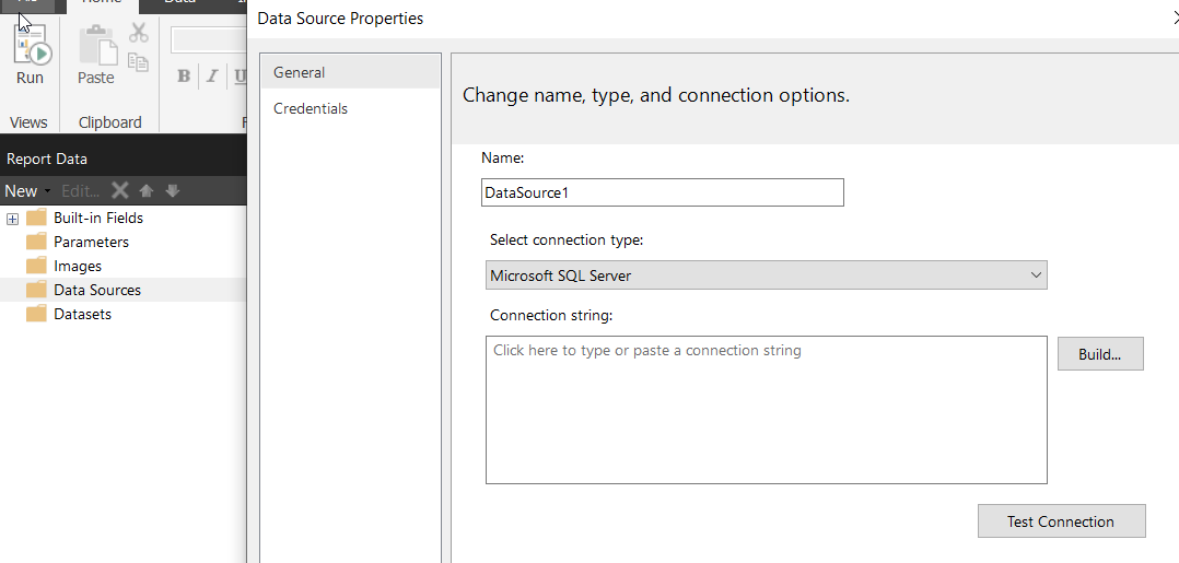embed data source in Report Builder - Microsoft Fabric Community