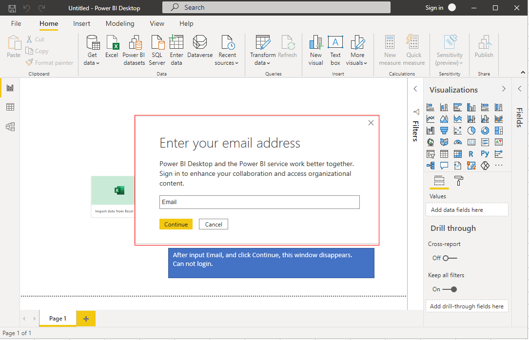 Solved: can not login Power BI Desktop - login window disa ...