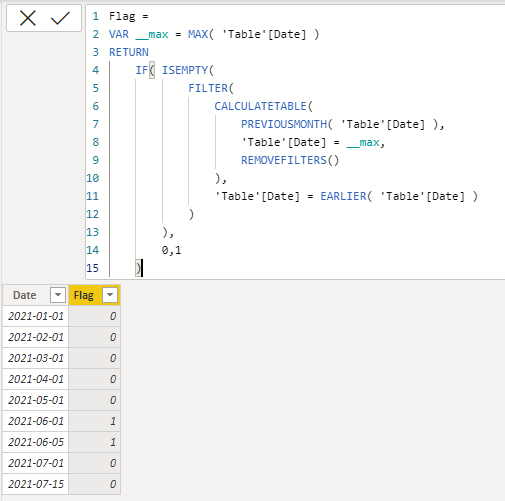 Solved: Flag on the second max month - Microsoft Fabric Community