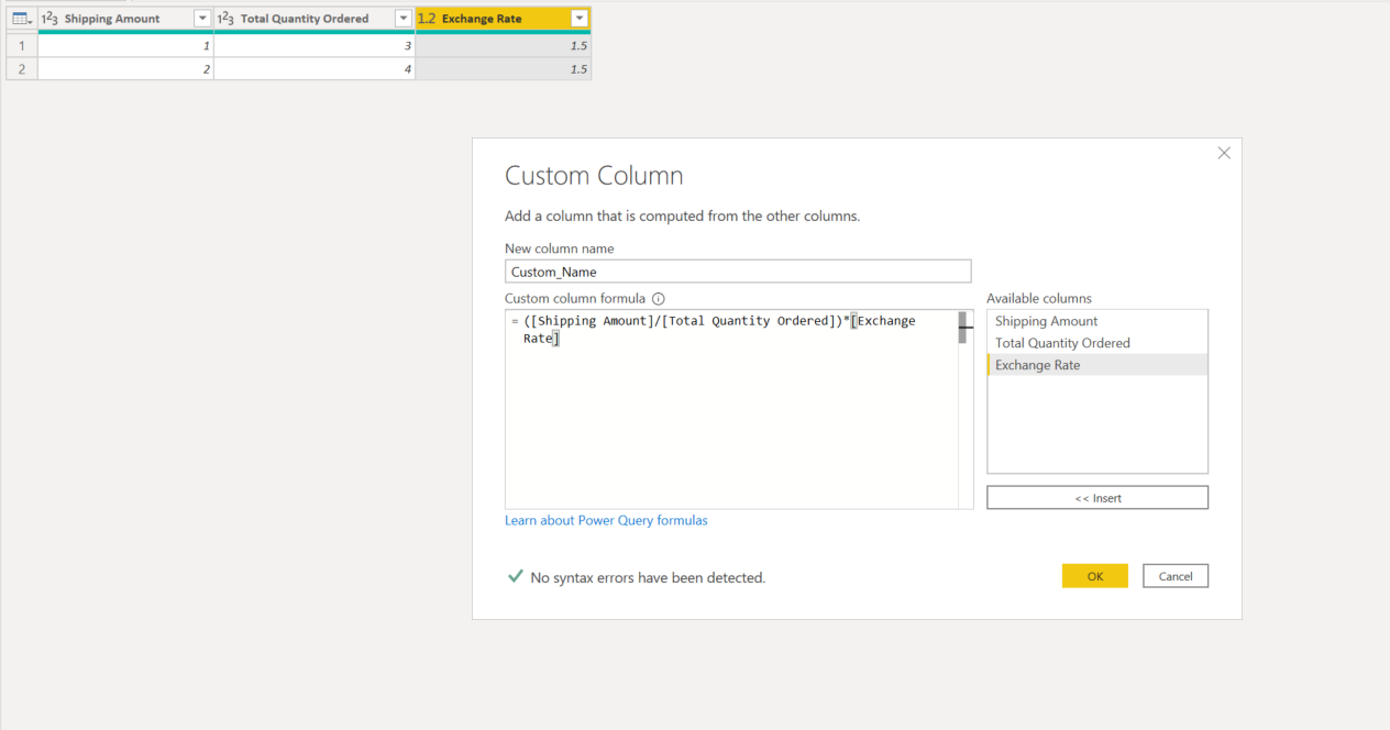 Solved: Custom Column Divide Calculation - Microsoft Fabric Community