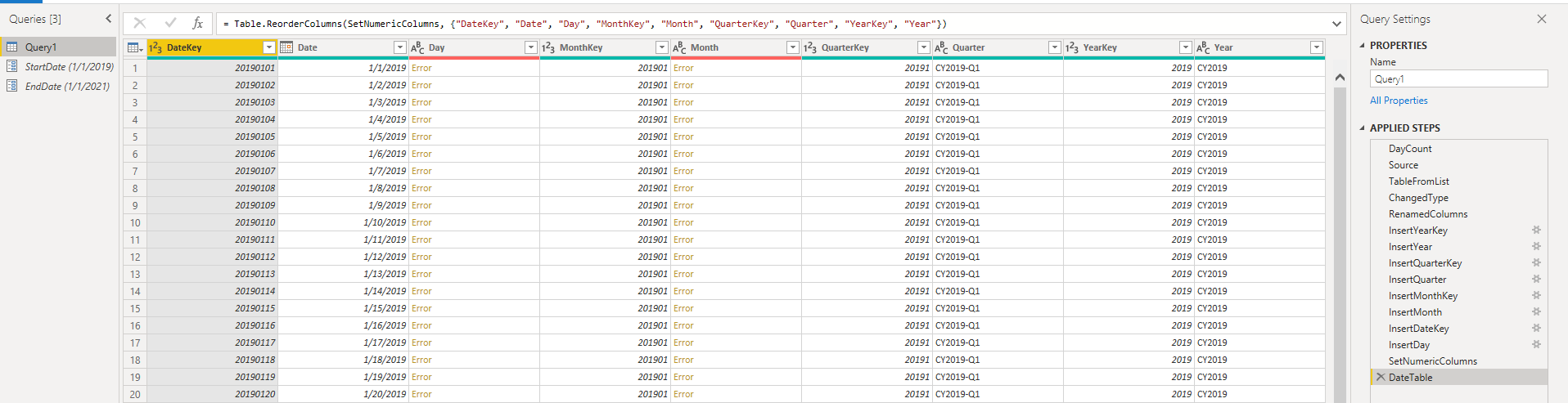 Solved: Date function No Longer working - Microsoft Fabric Community