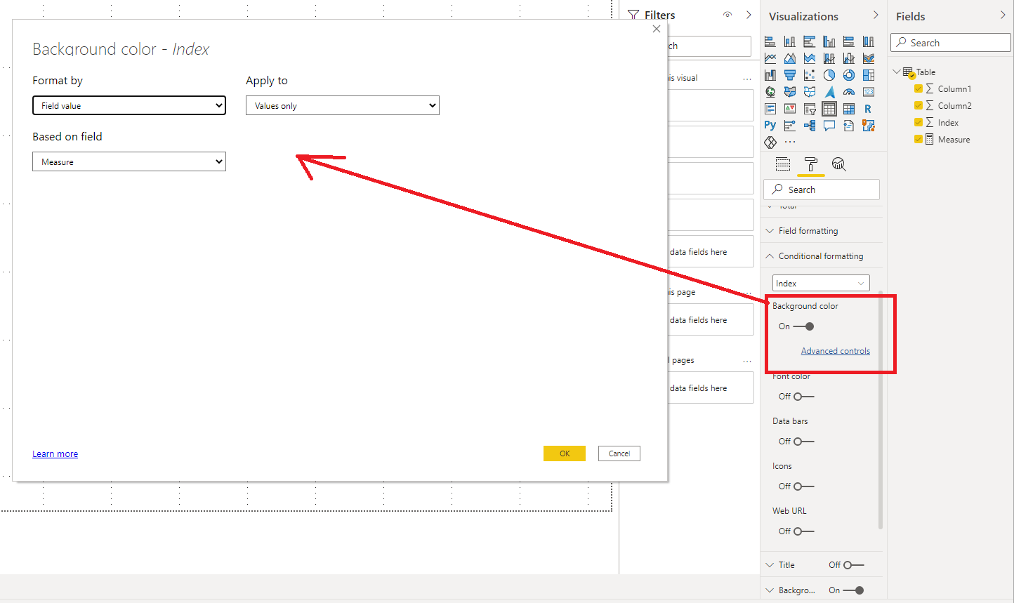 formatting based on another column - Microsoft Fabric Community