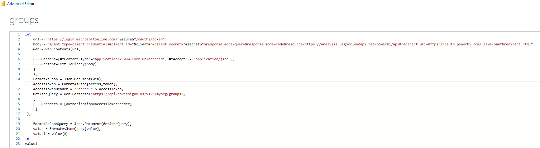 Power Rest API Authorization Token Error - Microsoft Fabric Community