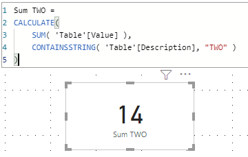 Solved: Sum values by description that contains a common p ...