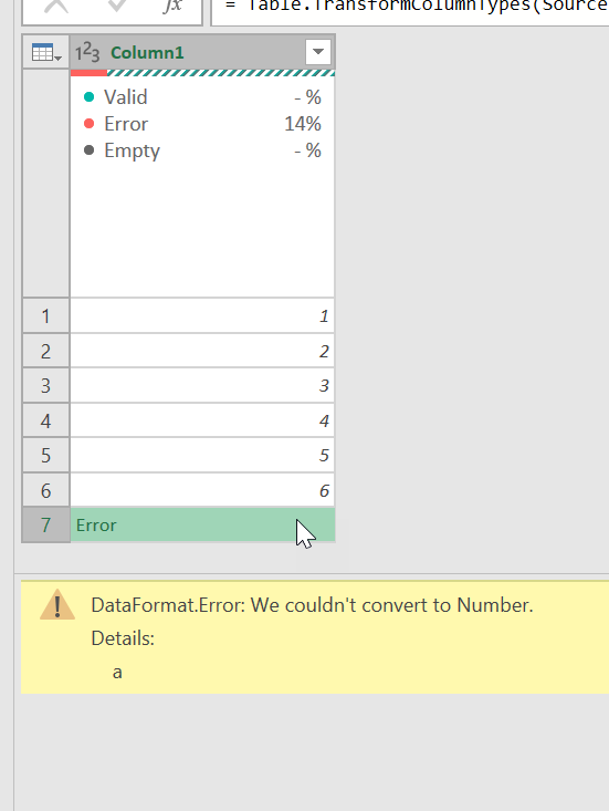Solved: DataFormat.Error: We couldn't convert to Number - ... - Microsoft  Fabric Community