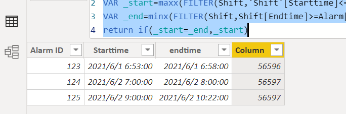 Solved: match values between 2 dates - Microsoft Fabric Community