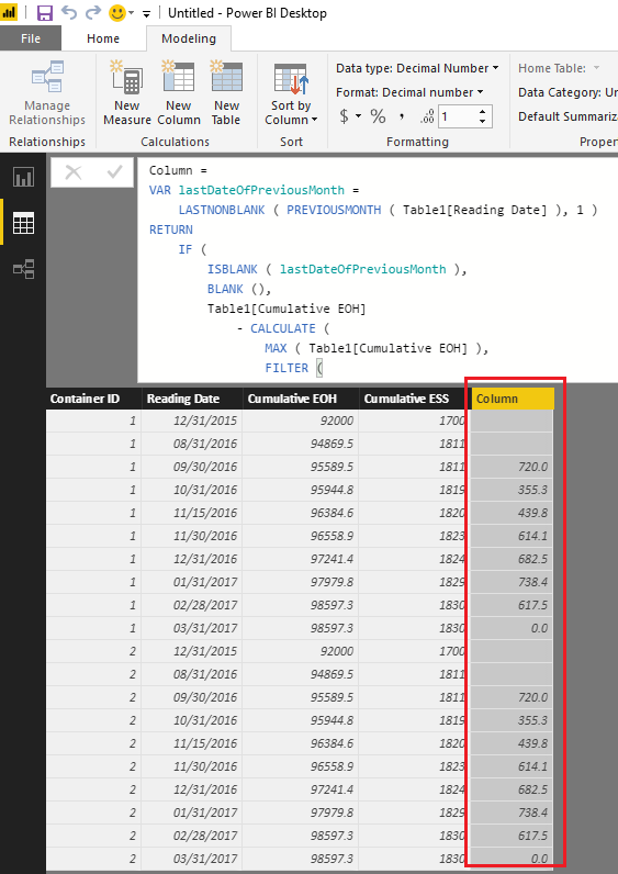 Solved: Creating a Calculated Column to calculate monthly ...