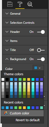 Can i change the background color of my filter com... - Microsoft ...