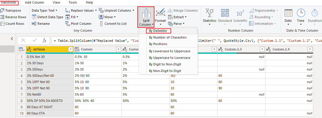 Solved: Split one row in two or more - Microsoft Fabric Community
