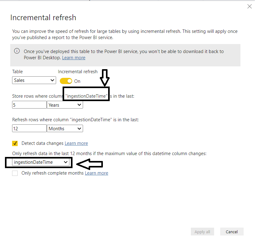 Need help for the clarification of Incremental ref... - Microsoft ...