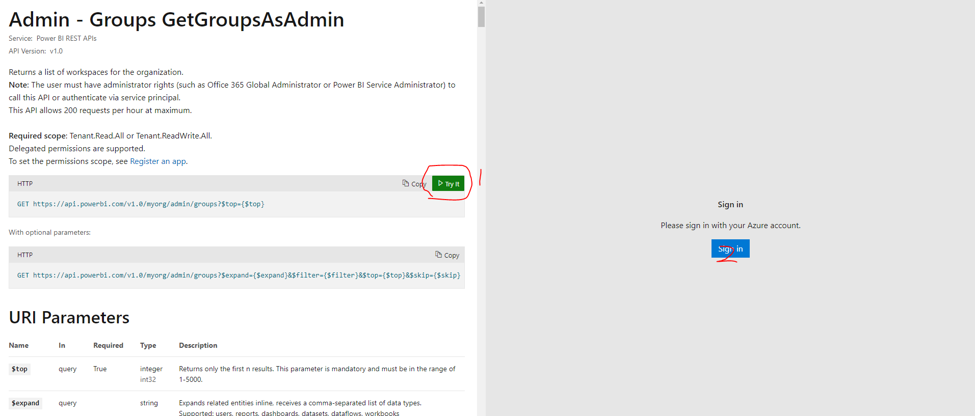 Re: Service Principal Admin API - Microsoft Fabric Community