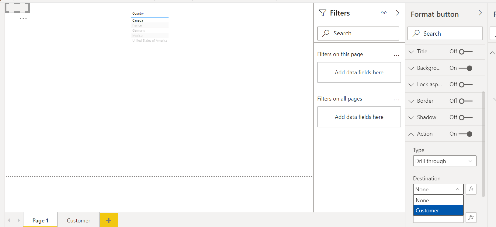 Solved: How to drill-through with a button - Microsoft Fabric Community