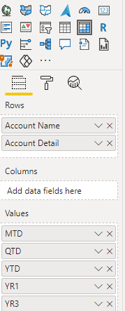 Creating Calculated Rows in a Matrix - Microsoft Fabric Community