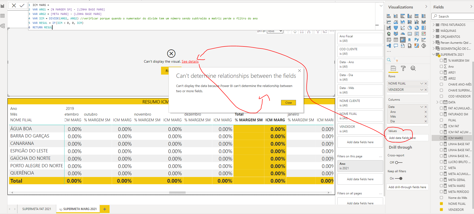 Solved: DIVIDE DAX with error when using 2 numerators - Microsoft ...