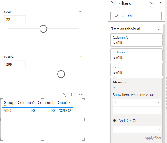 Solved: Slicer on just one quarter of data - Microsoft Fabric Community