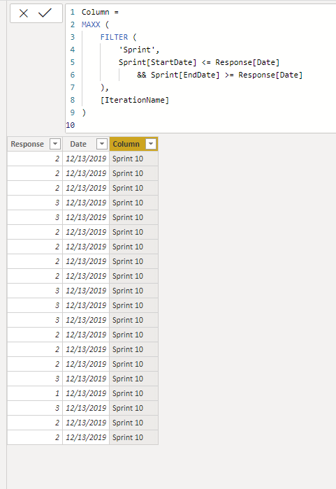 Solved: Calculate column based on range in other table - Microsoft ...
