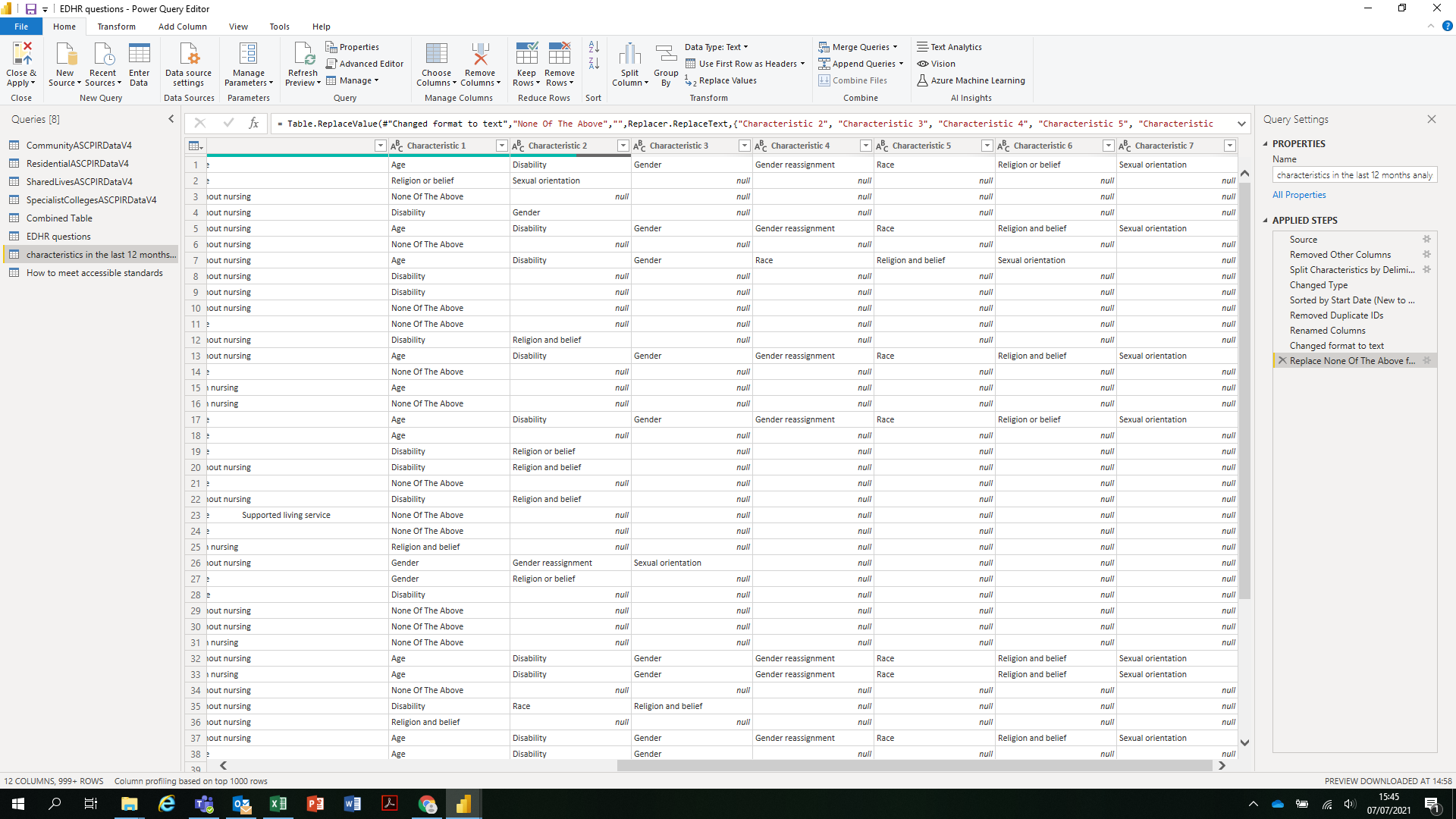 Solved: Power Query to replace specific value in column ba ...