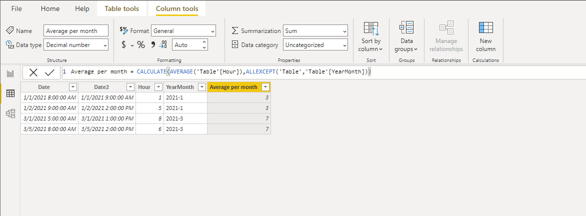 Solved: Average time from multiple rows per month - Microsoft Fabric ...