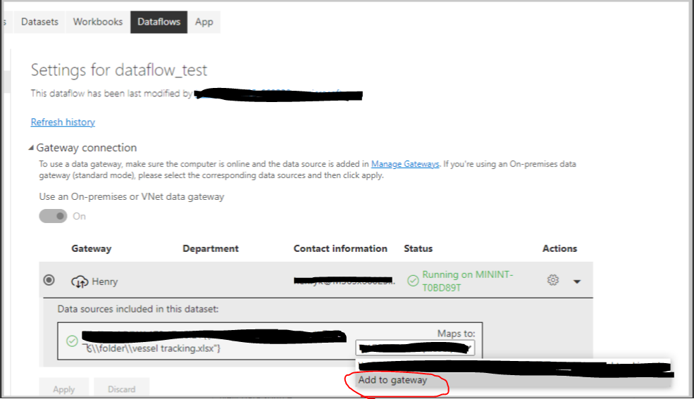 Solved: change dataflow source new gateway - Microsoft Fabric Community