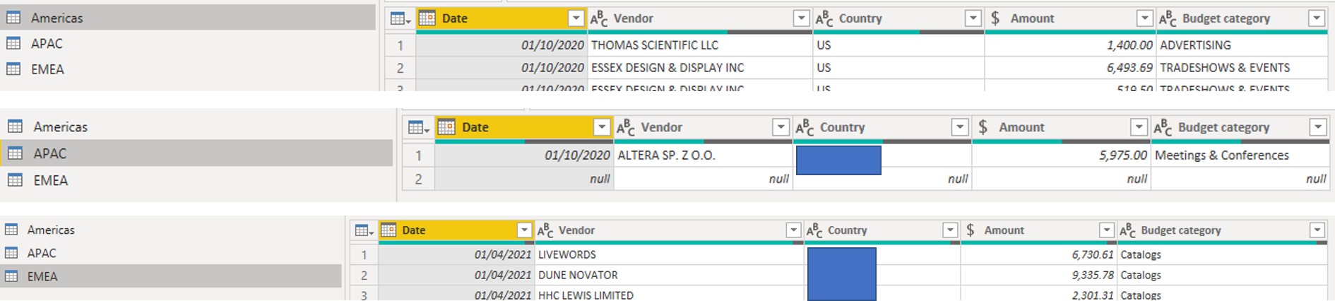Solved: Combine data from 3 different spreadsheets - Microsoft Fabric ...