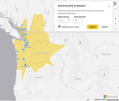 Azure Map Selection Visual Working