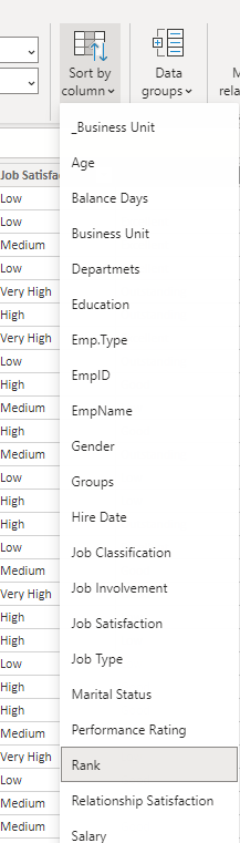 Sort Column in a matrix by another column - Microsoft Fabric Community