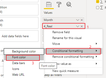Conditiional formatting on calculated columns - Microsoft Fabric Community