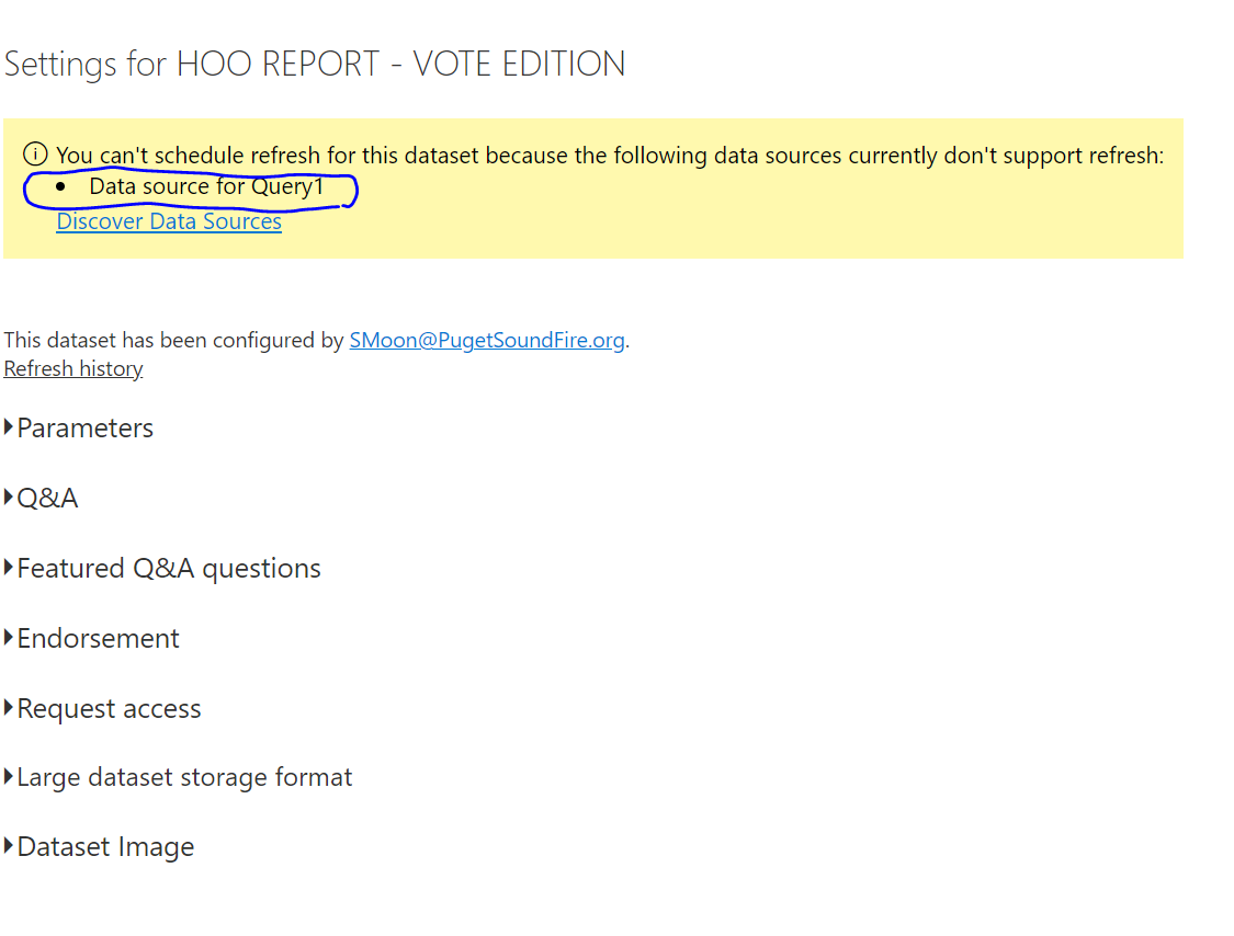 Dynamic Data Sources and Schedule A Refresh - Seei... - Microsoft ...
