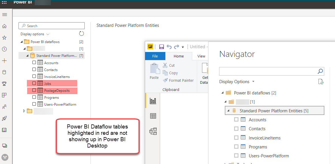 Dataflow table missing in Power BI Desktop - Microsoft Fabric Community