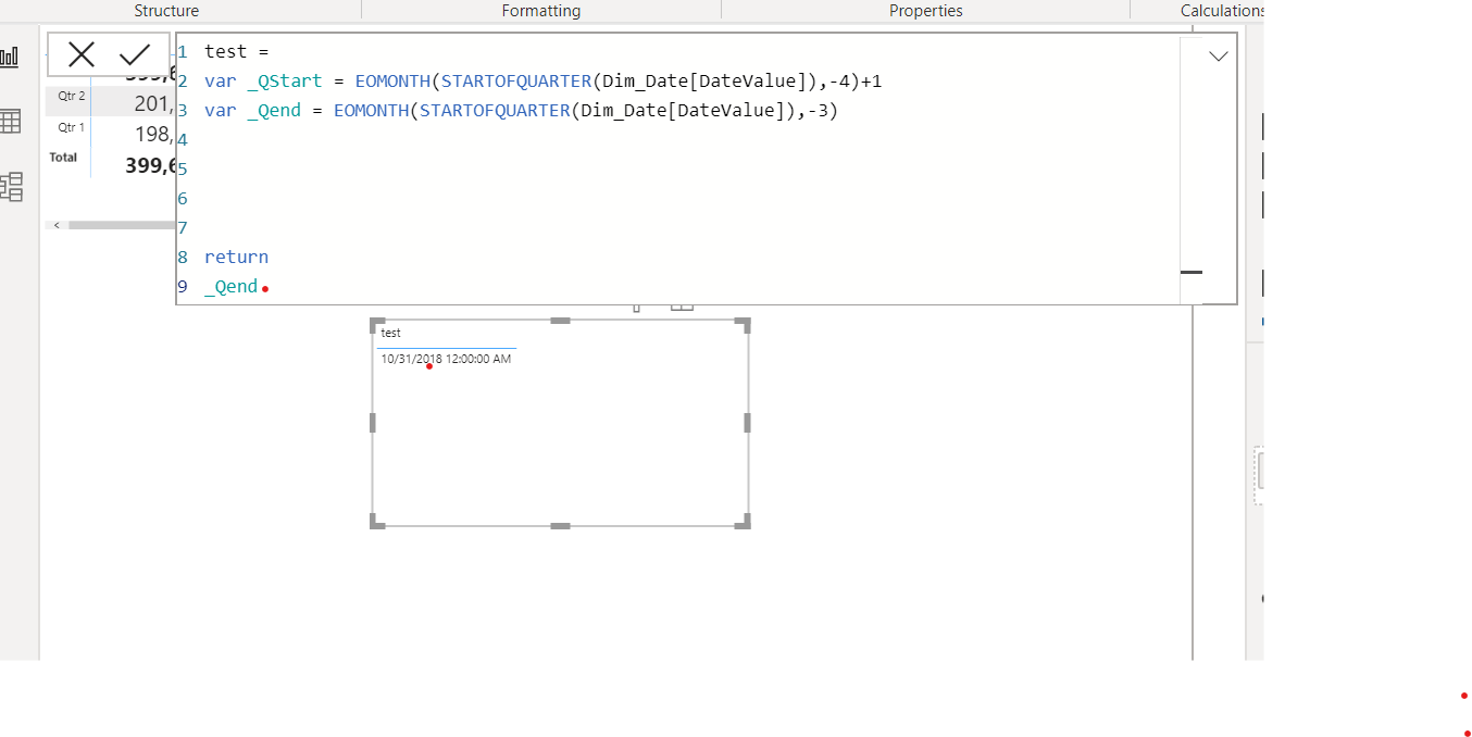Solved: Start and end of previous Quarter - Microsoft Fabric Community