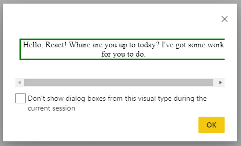 Custom Dialog - Scroll Bars - Can they be removed? - Microsoft Fabric ...