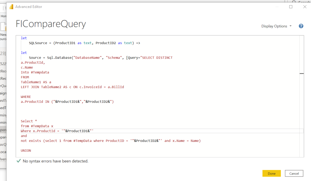 User Input Parameters in Power Query - Microsoft Fabric Community